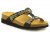 scholl new bogota skinn mocka bio sandal komfortsandal mjuk kork anatomisk arbetssko dam svart färgglada pärlor