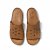 Rosa negra comfort slip in sandal skinn mönster dam sommar tan brun fotriktig bekväm
