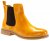 rosa negra chelsea boots kängor skinn golden yellow gul dam resår