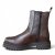 rosa negra chelsea boots kängor skinn dark brown mörkbrun dam resår dragkedja