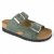 scholl moldava skinn mocka bio adapta sandal komfortsandal mjuk kork anatomisk arbetssko dam dark green mörkgrön