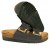 Scholl monterey 2 WG AD black grey gold anatomisk biosandal kardborre remmar arbetsskor