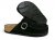 Scholl Bora Moccasin black svart läder anatomisk biosandal fotriktig