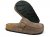 Scholl Bora Moccasin taupe brun läder anatomisk biosandal fotriktig