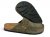 Scholl Bora Moccasin olive grön läder anatomisk biosandal fotriktig
