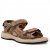 softwork comfort sandal herr läder remmar kardborre olive grön brun