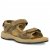 softwork comfort sandal herr läder remmar kardborre olive grön brun