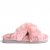 Woollies Fårskinnstofflor Slip-On cross luxe stone rose rosa päls fårull slipin slipon