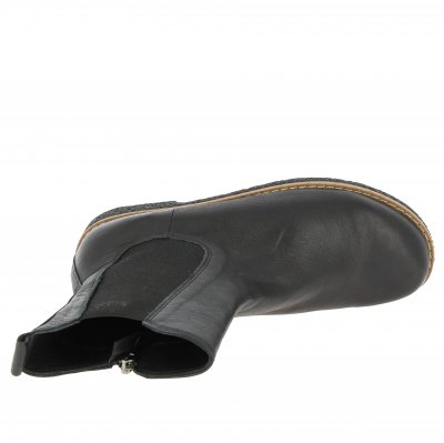 charlotte of sweden chelsea boots black schwarz svart resår zipper känga dam skinn dragkedja urtagbar fotbädd mjuk