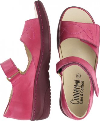 cinnamon Siri cerise sandal med hälkappa