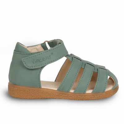 vincent shoes astrid alex barnsandal mjuk skinn läder pastell turkos kardborre
