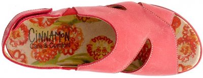 cinnamon hedda sandal röd skinn