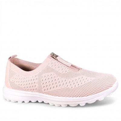 CC Resorts Stride Casual med Dragkedja / Pink Blush lågsko mocka mesh memoryfoam Pink Blush