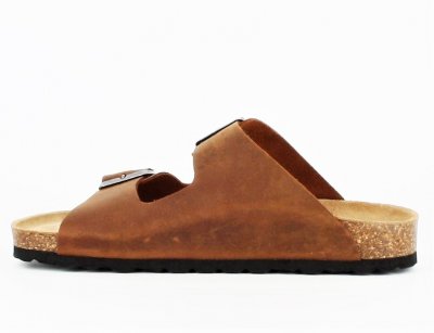 axelda andrea skinn mocka sandal komfortsandal mjuk kork anatomisk arbetssko camel brun brown