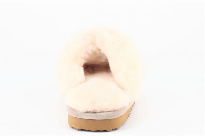 Axelda Fårskinnstofflor antwerpen creme naturvit päls fårull slipin slipon sandal ull