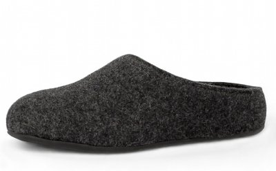 Axelda Ulltofflor Bergen / Dark Grey mörkgrå dam barn herr varma tofflor urtagbar innersula mjuka varma