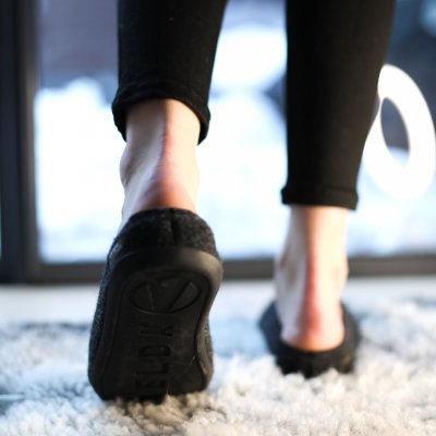 Axelda Ulltofflor Bergen / Dark Grey mörkgrå dam barn herr varma tofflor urtagbar innersula mjuka varma