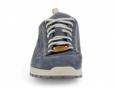 axelda bolzano snörning marino blå grå sko läder vattentät bekväm fotriktig