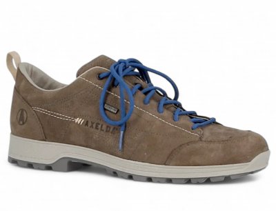 axelda bolzano snörning stone brun grå blå sko läder vattentät bekväm fotriktig