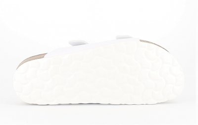 Axelda Charlie Vit sandal dam kork mjuk toffla fotriktig