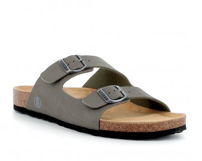 Axelda Charlie stone grå brun kork bio Sandal Herr fotriktig