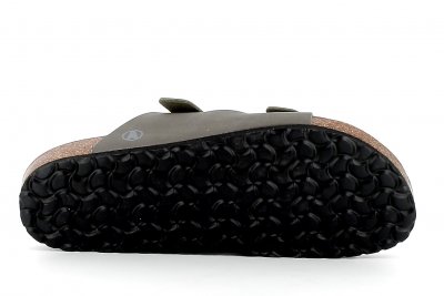 Axelda Charlie stone grå brun kork bio Sandal Herr fotriktig