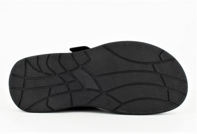 Axelda Christer Sandal med Urtagbar Fotbädd / Svart skinn nubuck fotriktig