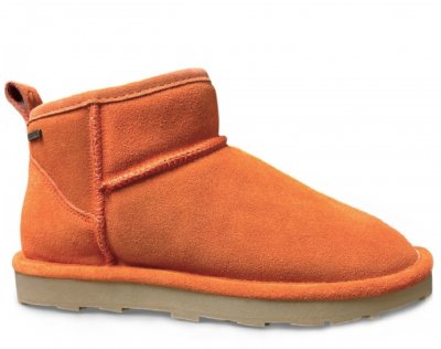 Genoa Waterproof Boot Low fårskinnsboots vattentäta varma fodrade vinter dam tjej desert orange ullboots kängor