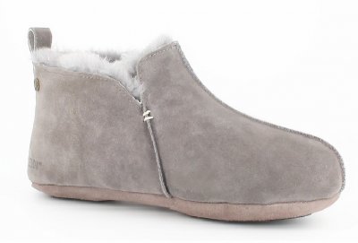 Axelda Fårskinnstofflor Innsbruck / Ljusgrå fårull päls toffla