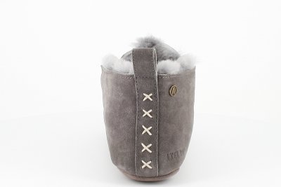 Axelda Fårskinnstofflor Innsbruck / Ljusgrå fårull päls toffla