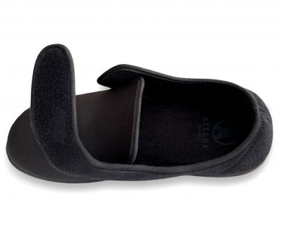 axelda iris hallux valgus mjuk sko toffla stretch känslig fot svullen kardborre ställbar