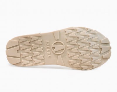 Axelda Jasna vinterboots kängor dam vattentäta varma ullfoder dragsko beige vit