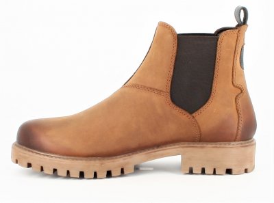 Axelda Kufstein Chelseaboot Herr cognac brun skinn vattentät mörkbrun