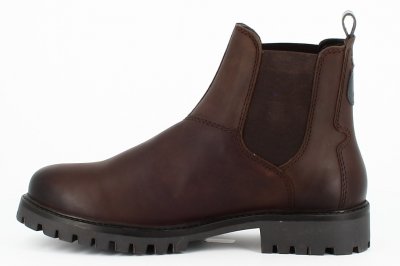 Axelda Kufstein Chelseaboot Herr / Black svart skinn vattentät mörkbrun