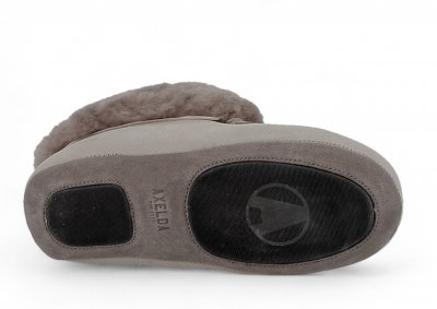 Axelda Fårskinnstoffla London sand stone Mocka fårskinn