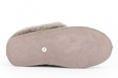 Axelda fårskinnstofflor maribor fårull stone beige mocka fårull päls varma