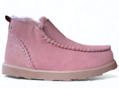 axelda metz 2 fårskinnsboots vattentäta varma fodrade vinter dam tjej pink dimrosa ullboots kängor