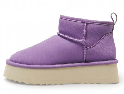 Axelda Milano mocka boots vattentäta uggs desert lavender lila dam tjej Platåsula
