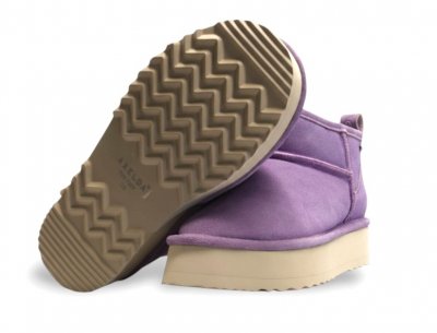Axelda Milano mocka boots vattentäta uggs desert lavender lila dam tjej Platåsula