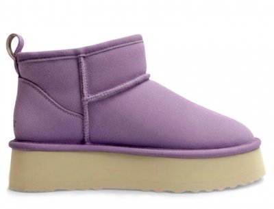 Axelda Milano mocka boots vattentäta uggs desert lavender lila dam tjej Platåsula