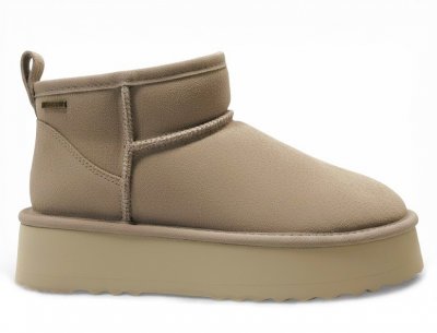 Axelda Milano mocka boots vattentäta uggs desert beige brun dam tjej Platåsula