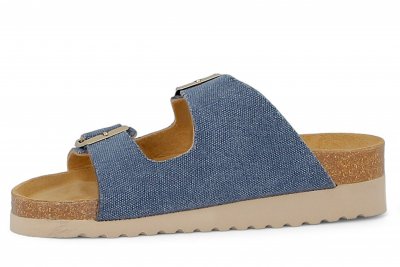 axelda tia sandal komfortsandal mjuk anatomisk arbetssko denim blå jeans