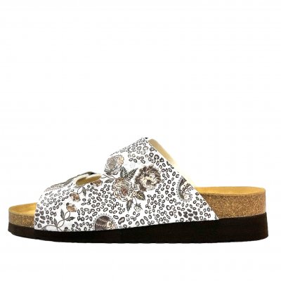 axelda tia sandal komfortsandal mjuk anatomisk arbetssko brons bronce mönstrad