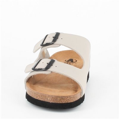 axelda tia sandal komfortsandal mjuk anatomisk arbetssko ljusgrå light grey