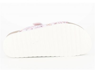 axelda tia sandal komfortsandal mjuk anatomisk arbetssko mix rosa vit multi mönstrad blommig rymlig läst bred