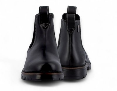 Axelda Treviso Chelseaboot Herr Black svart skinn vattentät