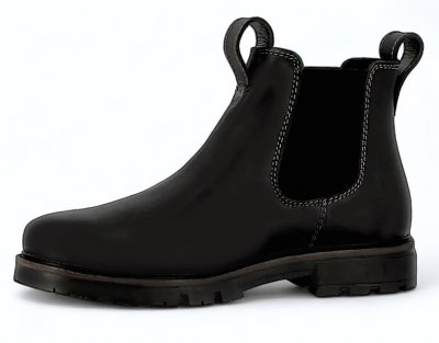 Axelda Treviso Chelseaboot Herr Black svart skinn vattentät