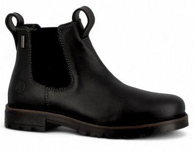 Axelda Treviso Chelseaboot Herr Black svart skinn vattentät