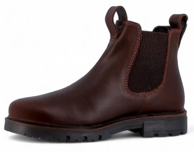 Axelda Treviso Chelseaboot Herr teak rödbrun skinn vattentät