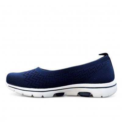 CC Resorts bella ballerina women Loafer navy marinblå silver lågsko mesh memoryfoam damsko slipin slipon